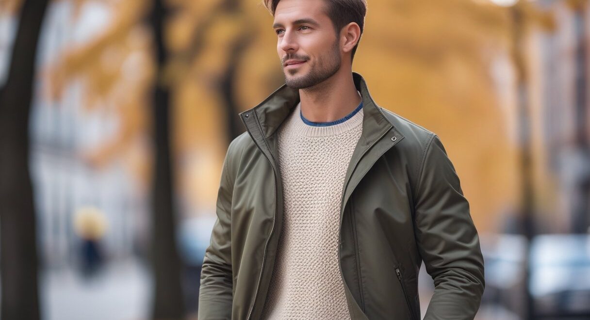 Sådan vælger du den perfekte overgangsjakke til striktrøjer til mænd